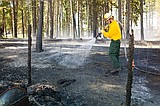 Fire danger very high; firefighters save homes on Stage Road