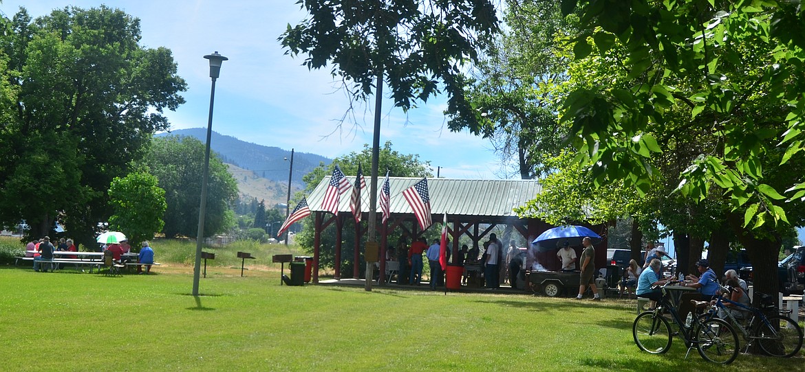 FRED YOUNG Park was full Tuesday as the town celebrated the 4th of July. (Erin Jusseaume/Clark Fork Valley Press)