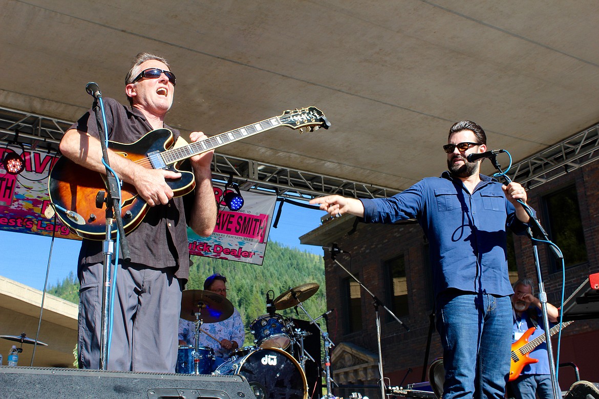 The Hank Shreve band on the main stage Saturday afternoon.