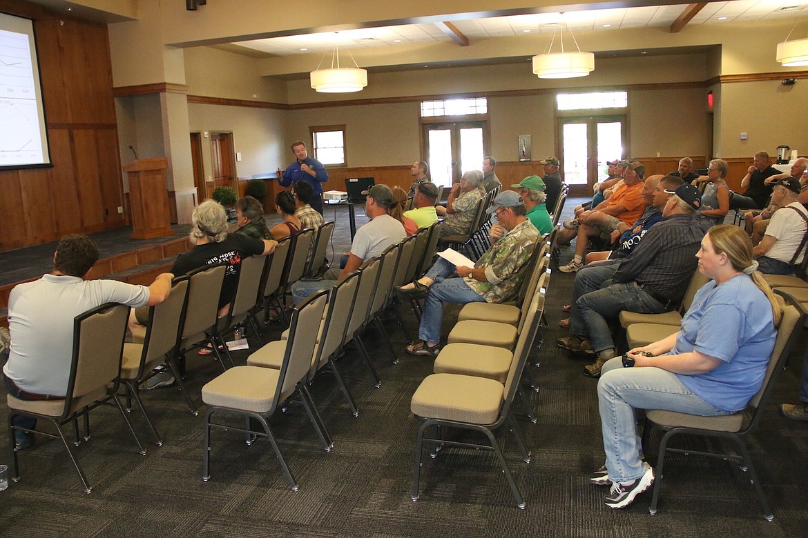 (Photo by JUDD WILSON)
A good crowd participated in an Idaho Department of Fish and Game discussion on Priest Lake fisheries July 24.