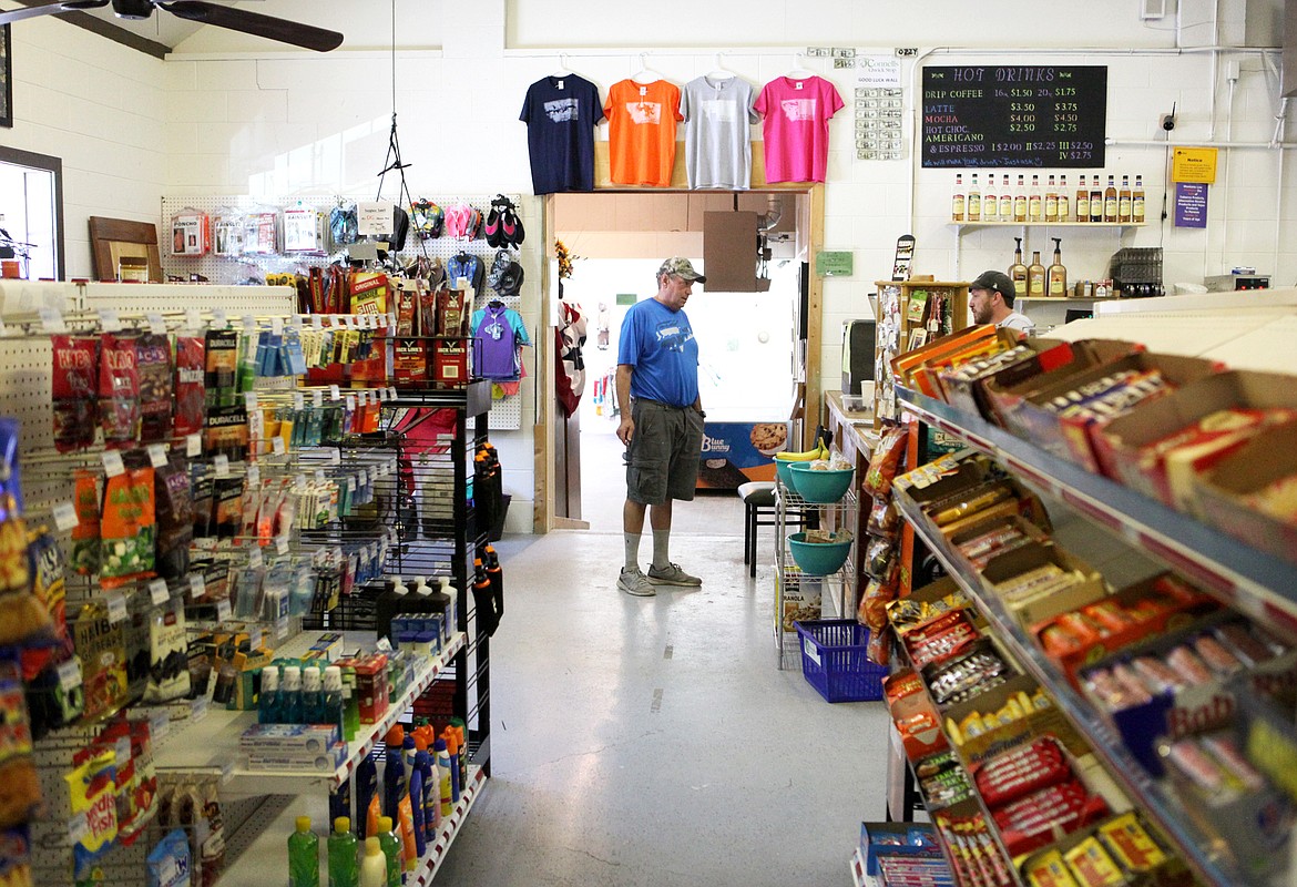 Rob Milliken of Swan Lake browses inside O&#146;Connell&#146;s Qwick Stop on Highway 83 south