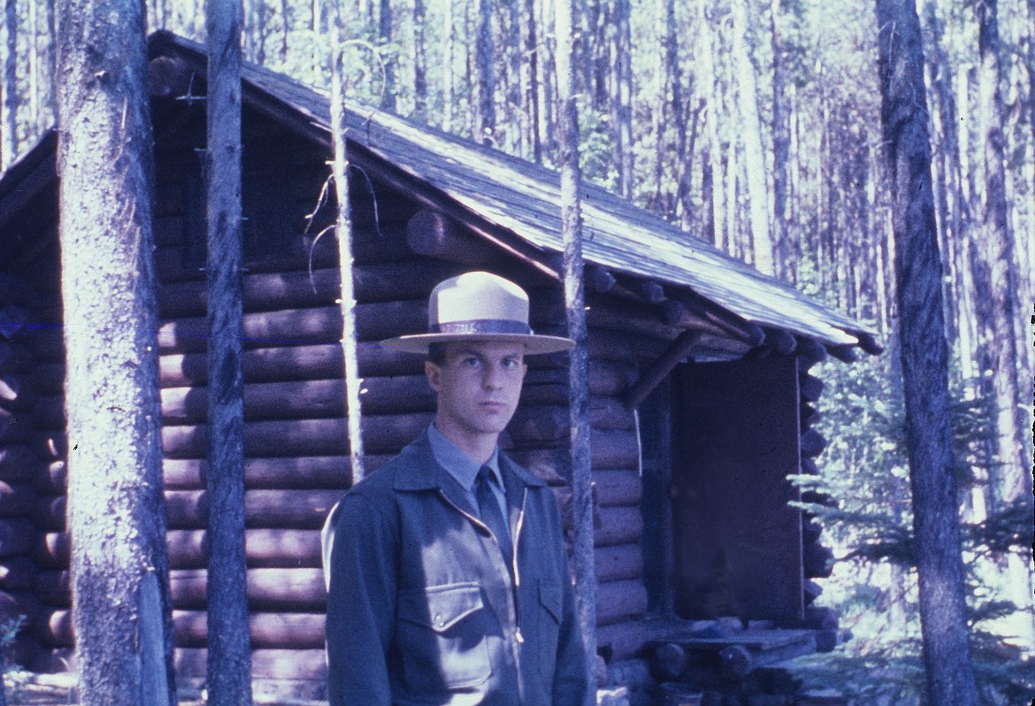 Road patrol ranger Bert Gildart is pictured at Kintla Camp in Glacier National Park in 1965. (Courtesy of Bert Gildart)