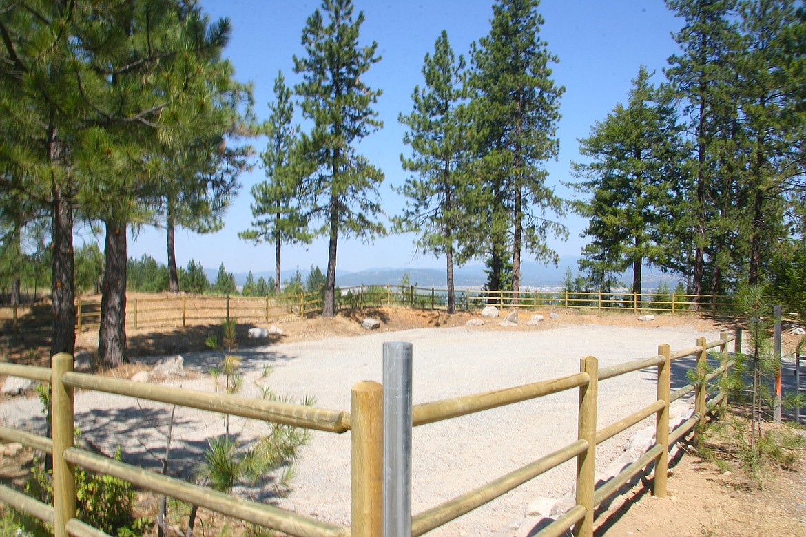 BRIAN WALKER/Press
Post Falls has fenced off a parking area on the 245 acres it purchased last year for recreation and future land application. The property is along West Riverview Drive south of the Spokane River.