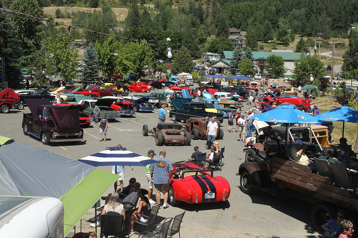 DEVIN HEILMAN/Press
The fourth annual Thunder in the Bay car show in Bayview, as seen from the deck of Boileau's Buttonhook Inn, included two days of showing, cruising, live music, vendors and fun. About 700 people came through Saturday to enjoy the hometown event.