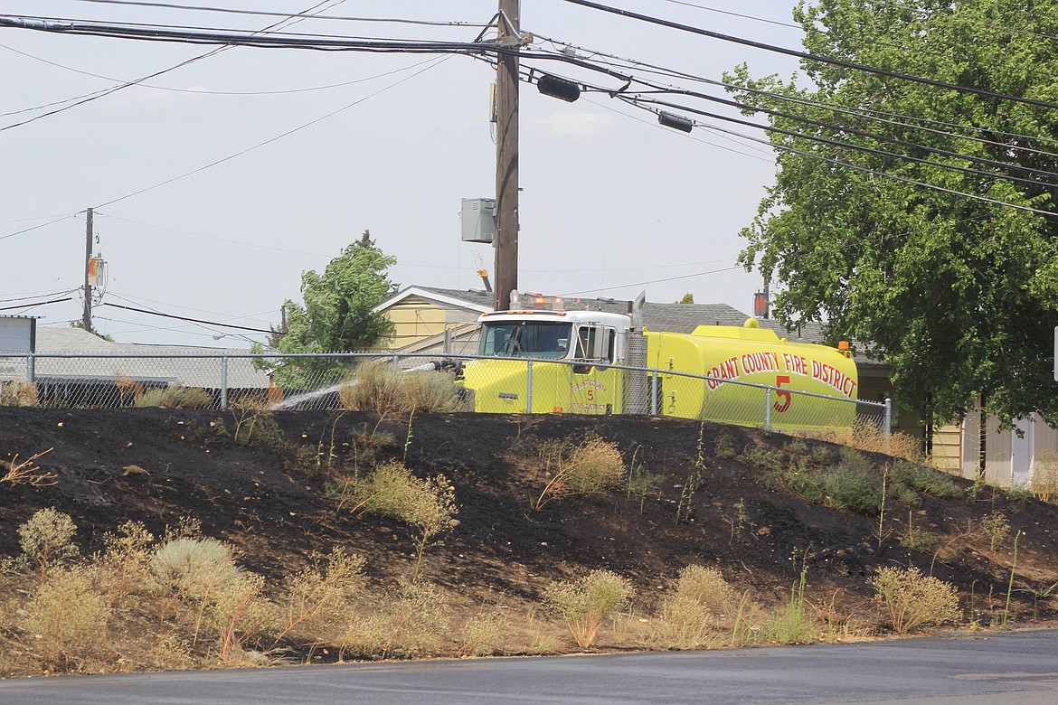 Fire Knocked Down Near North Elementary School Columbia Basin Herald