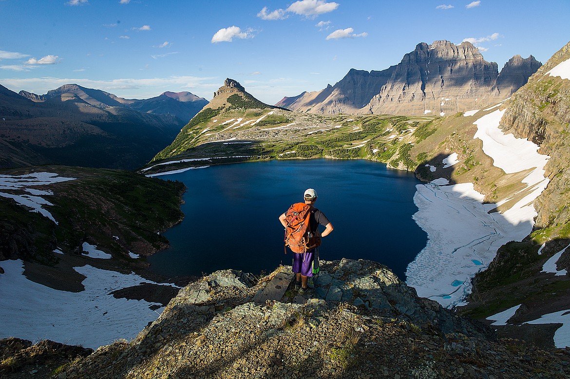 The Sue Lake observation point offers some of the finest views in Glacier.