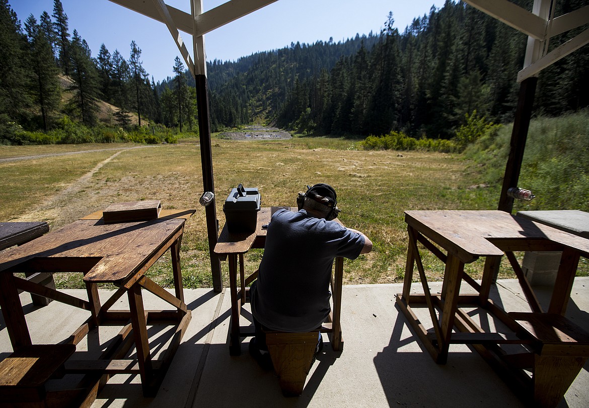 LOREN BENOIT/Press

Chuck Mooring shoots his Remington 22-250 Wednesday morning at the Fernan Rod and Gun Club along the Fernan Road five miles north of Coeur d&#146;Alene.