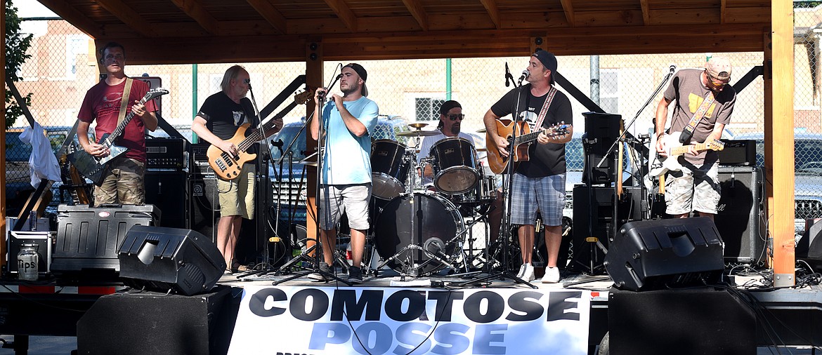 Comatose Posse plays at Thursday!Fest on Thursday, July 13, outside the Museum at Central School in Kalispell. (Brenda Ahearn photos/This Week in the Flathead)
