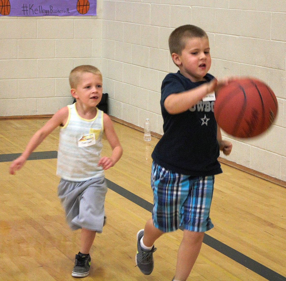 Campers were able to show off their basketball skills during the camp's basketball sessions.