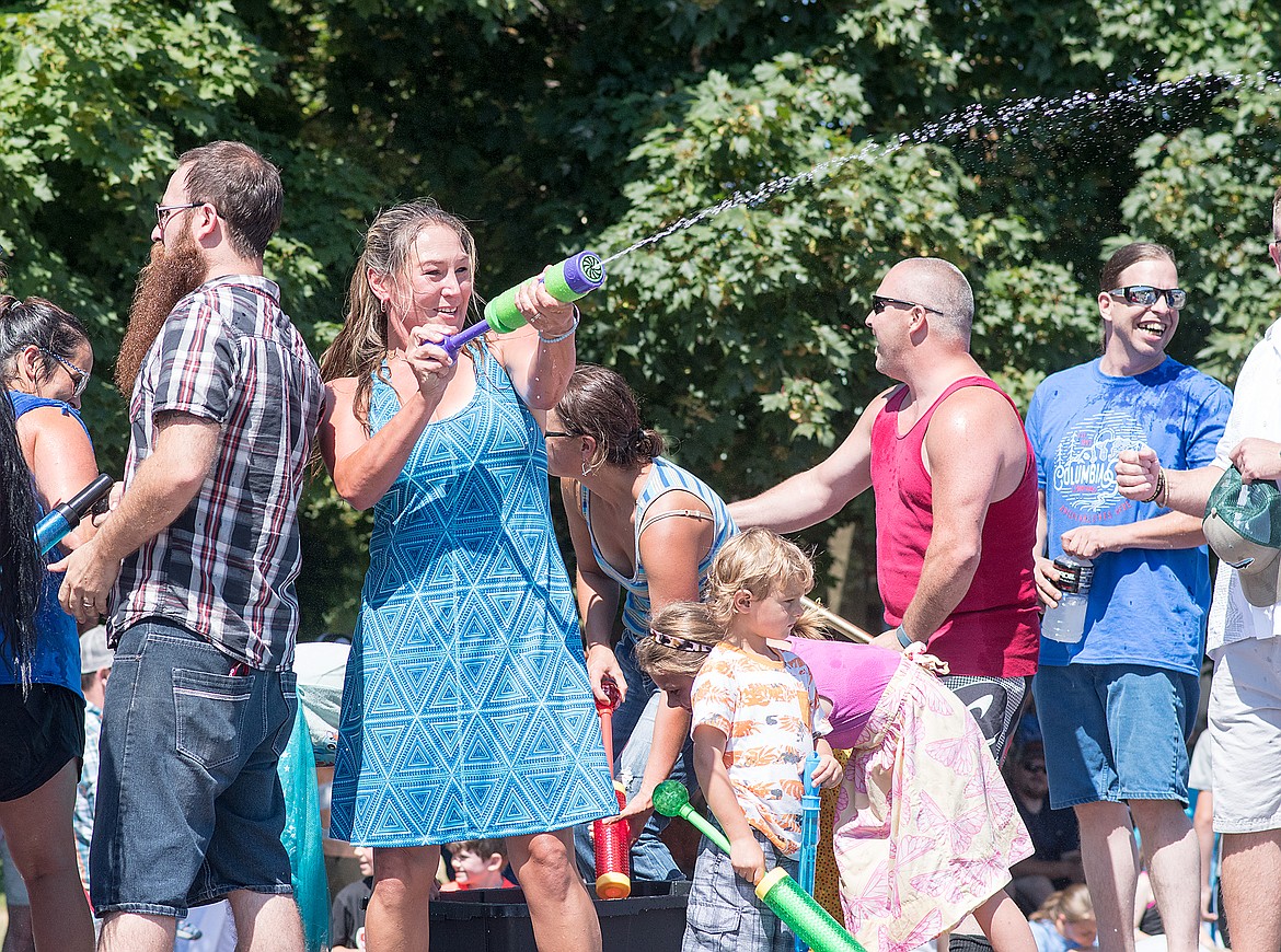 Cooling off the crowd.