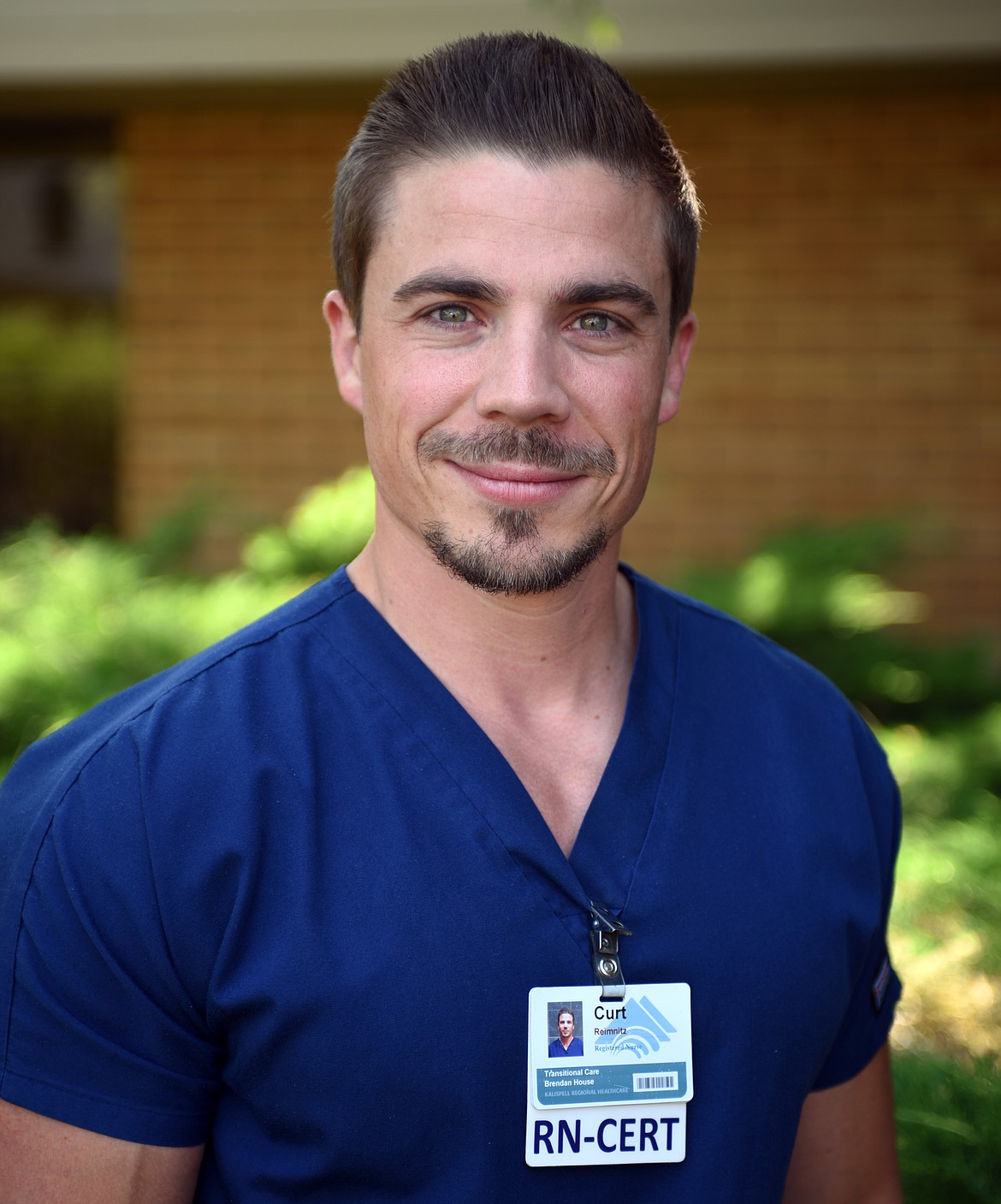 Curt Reimnitz at Brendan House in Kalispell. Reimnitz won the Best Nurse category of the 2017 Best of the Flathead Poll.(Brenda Ahearn/Daily Inter Lake)