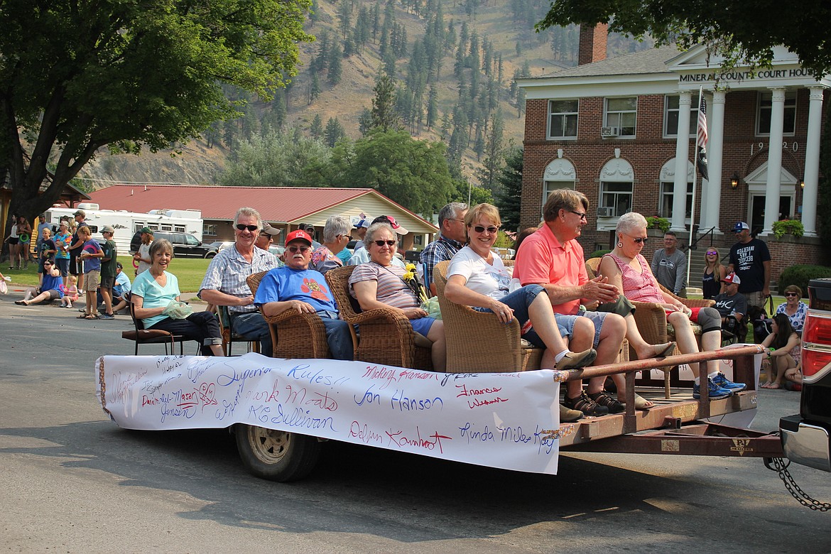 The Class of 1967 won third place in the &#147;Antique Car&#148; category during the Superior Fair Parade on Aug. 5. (Kathleen Woodford/Mineral Independent)