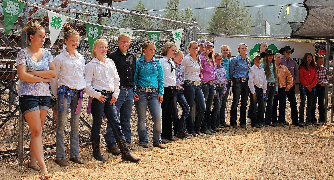 There were 21 4-H market members for this year&#146;s auction at the Mineral County Fair in Superior representing the Rustlers and Camo Critters chapters. (Kathleen Woodford/Mineral Independent)