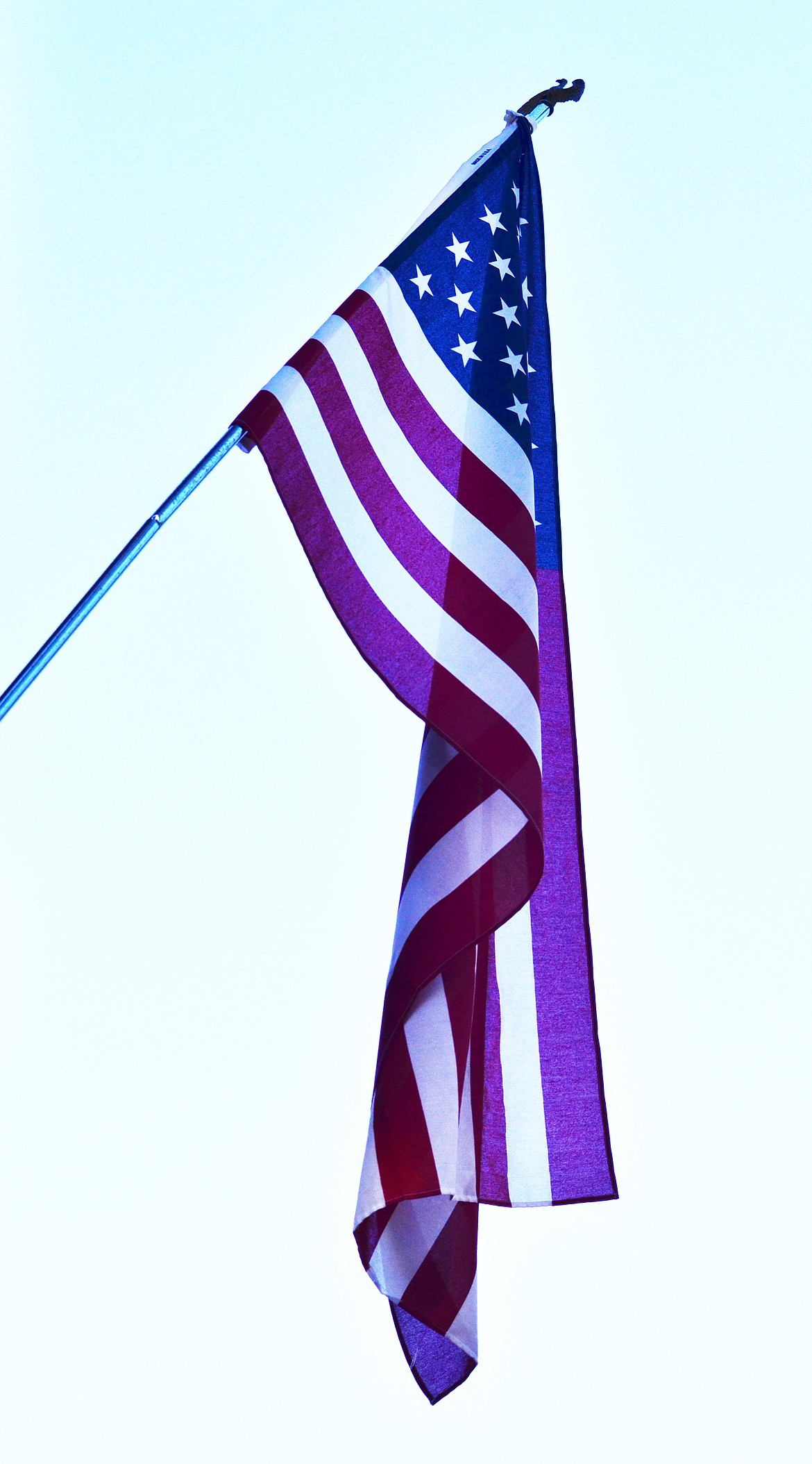 The Flag hangs off the main building as you drive into the Dignata Training Ranch Photo Credit Erin Jusseaume Clark Fork Valley Press