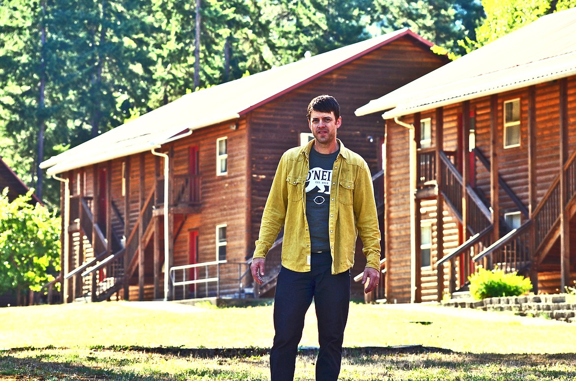 James Doherty infront of the Dignata Ranch Training facility just outside of Thompson Falls. (Erin Jusseaume/Clark Fork Valley Press)