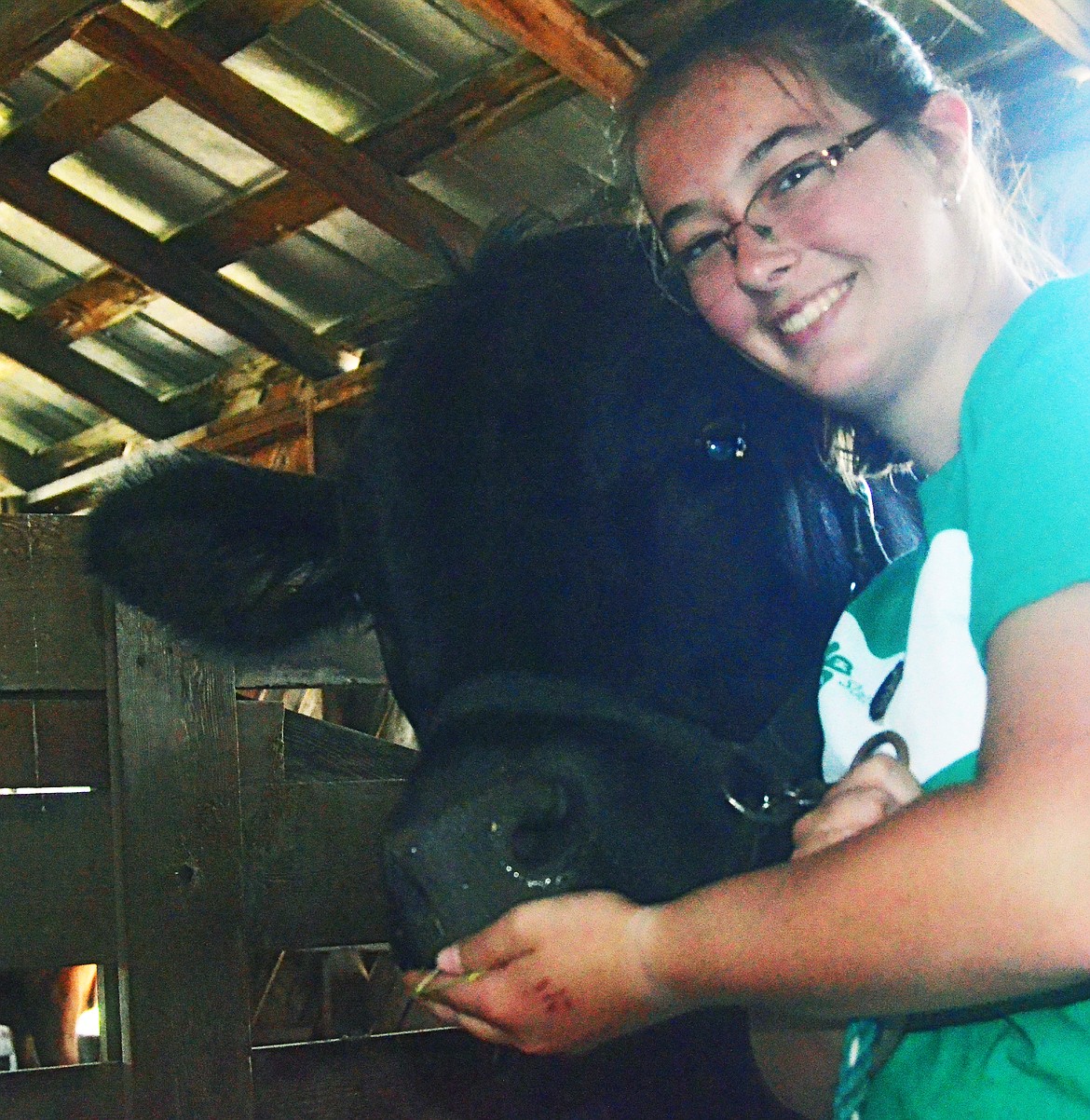 Anna and Donut (steer). (Erin Jusseaume/Clark Fork Valley Press)