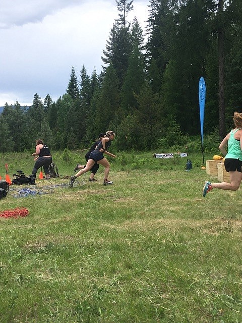 Courtesy Photo
Mountain Course:  The mountain course follows the physical activity sprint course and involves carrying 30 pounds of weight in a pack and carrying your bow.  There are two additional 3D targets along the course that are scored for accuracy.  If a competitor misess any of the targets during the challenge course, they are required to complete 20 burpees before proceeding onto the rest of the course.