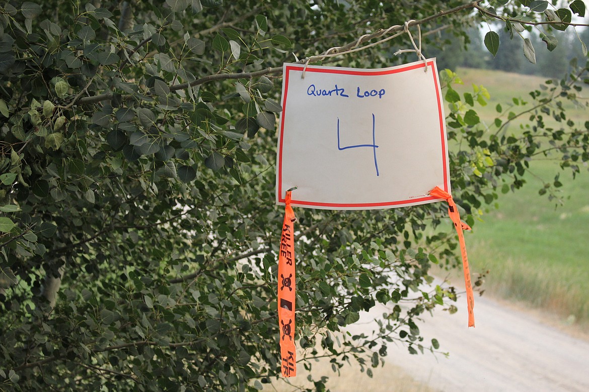 Numbers are tagged on home driveways to help emergency crews identify where they are located and whether they have left the area or have chosen to remain. (Kathleen Woodford/Mineral Independent).