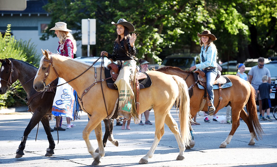 The 2017 Northwest Montana Fair Parade begins to pass the front law of the Historic Courthouse in downtown Kalispell on Friday, August 18. This year the route of the parade was extended to one block south of the courthouse.(Brenda Ahearn/Daily Inter Lake)