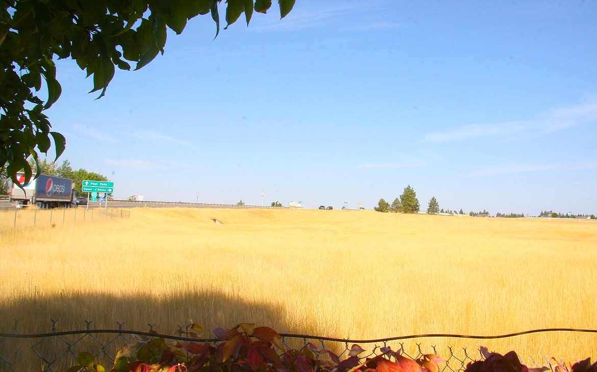 BRIAN WALKER/Press
This site west of the Yoke&#146;s Fresh Market grocery store between Seltice Way and Interstate 90 in Post Falls is being explored for what would be the city&#146;s first dog park. The city has tapped a consultant to provide landscape and architectural services to develop a conceptual plan for the park.