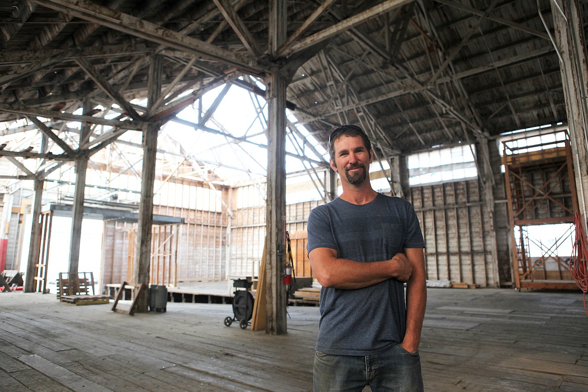 Heritage Timber owner Gary Delp is pictured inside the Wright&#146;s Kalispell Lumber building Thursday morning. His crew began dismantling the iconic structure Monday and expect to complete the job in early November. (Mackenzie Reiss/Daily Inter Lake)