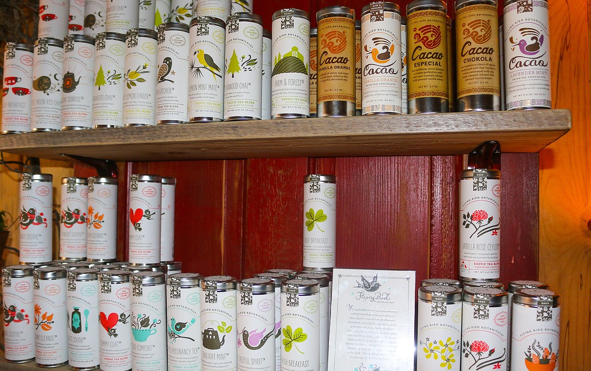 The Nest carries organic teas made by Northwest Washington company, Flying Bird Botanicals.