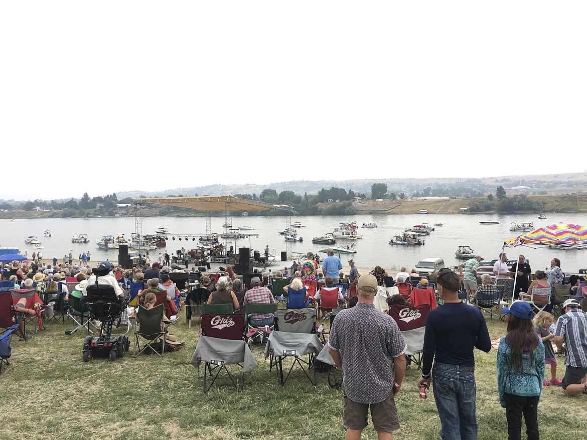 Officials of Aber Day were still confirming a headcount of the concert on Saturday, Aug. 12 at the Regatta Shoreline Amphitheater in Polson.