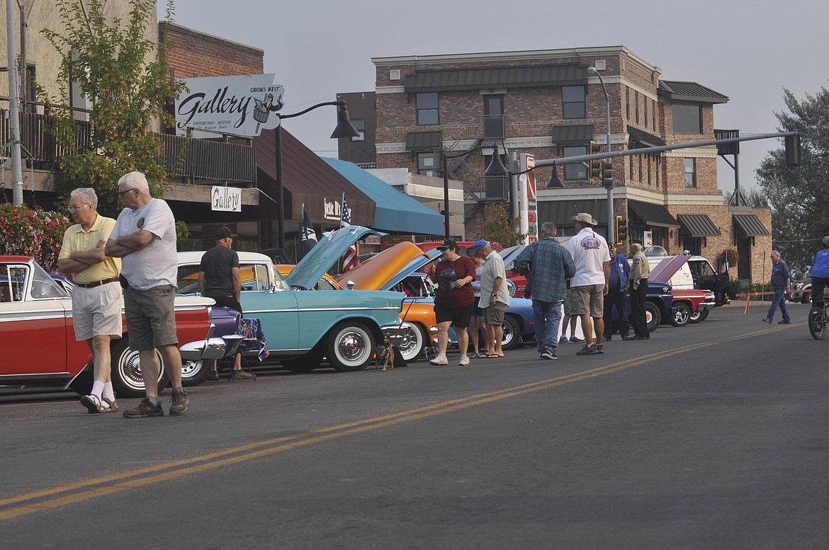 Car enthusiasts took advantage of the weather Saturday and looked at rows of cars on Main Street in Polson during a car show as part of Summerfest.