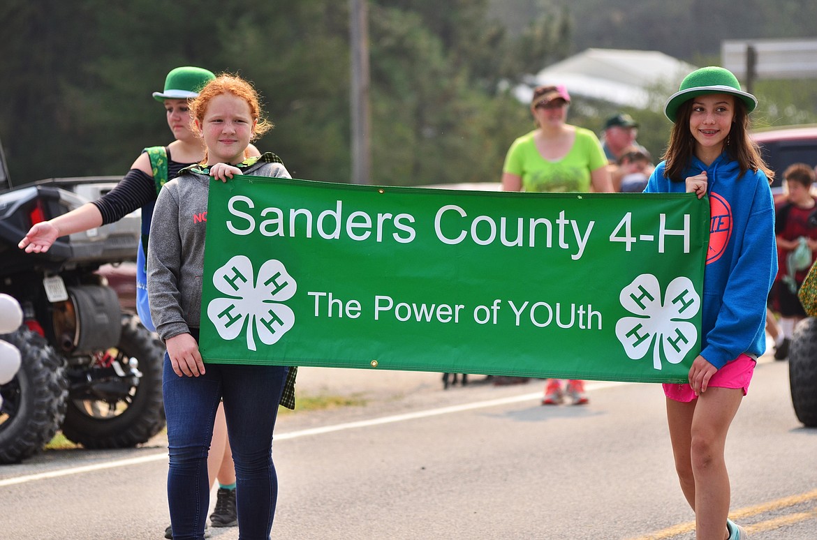 4-H members of Sanders County joined in the parade at the festival. Photo Credit Erin Jusseaume Clark Fork Valley Press