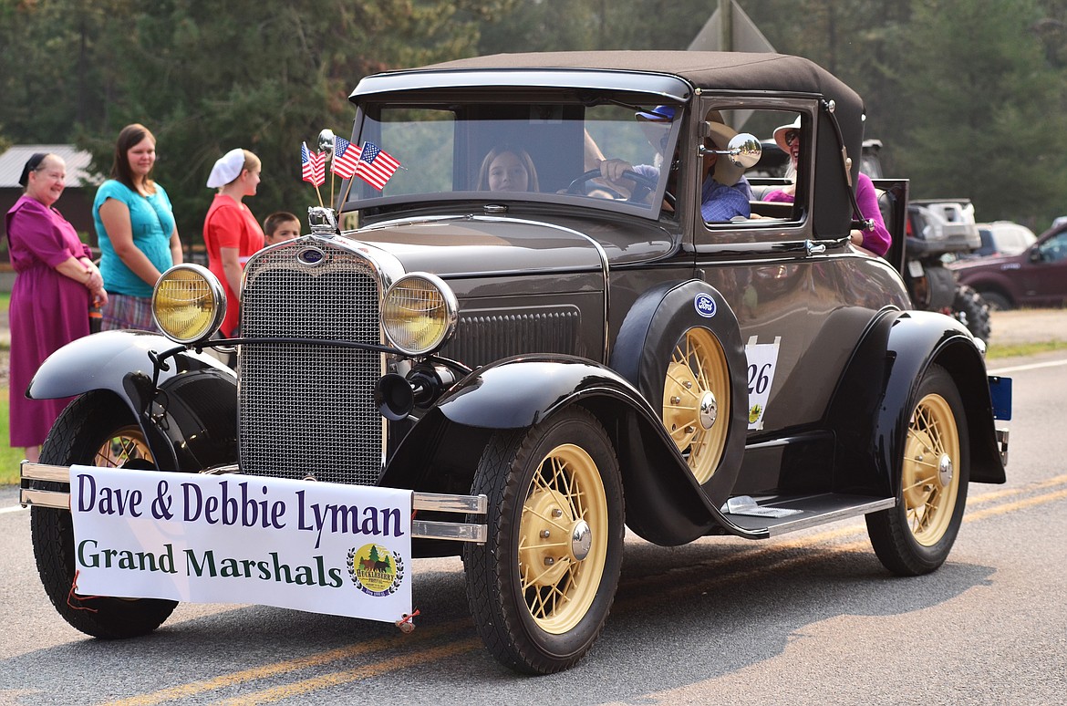 Parade Grand Marshell vehicle of the 2017 Huckleberry Festival. Photo Credit Erin Jusseaume Clark Fork Valley Press