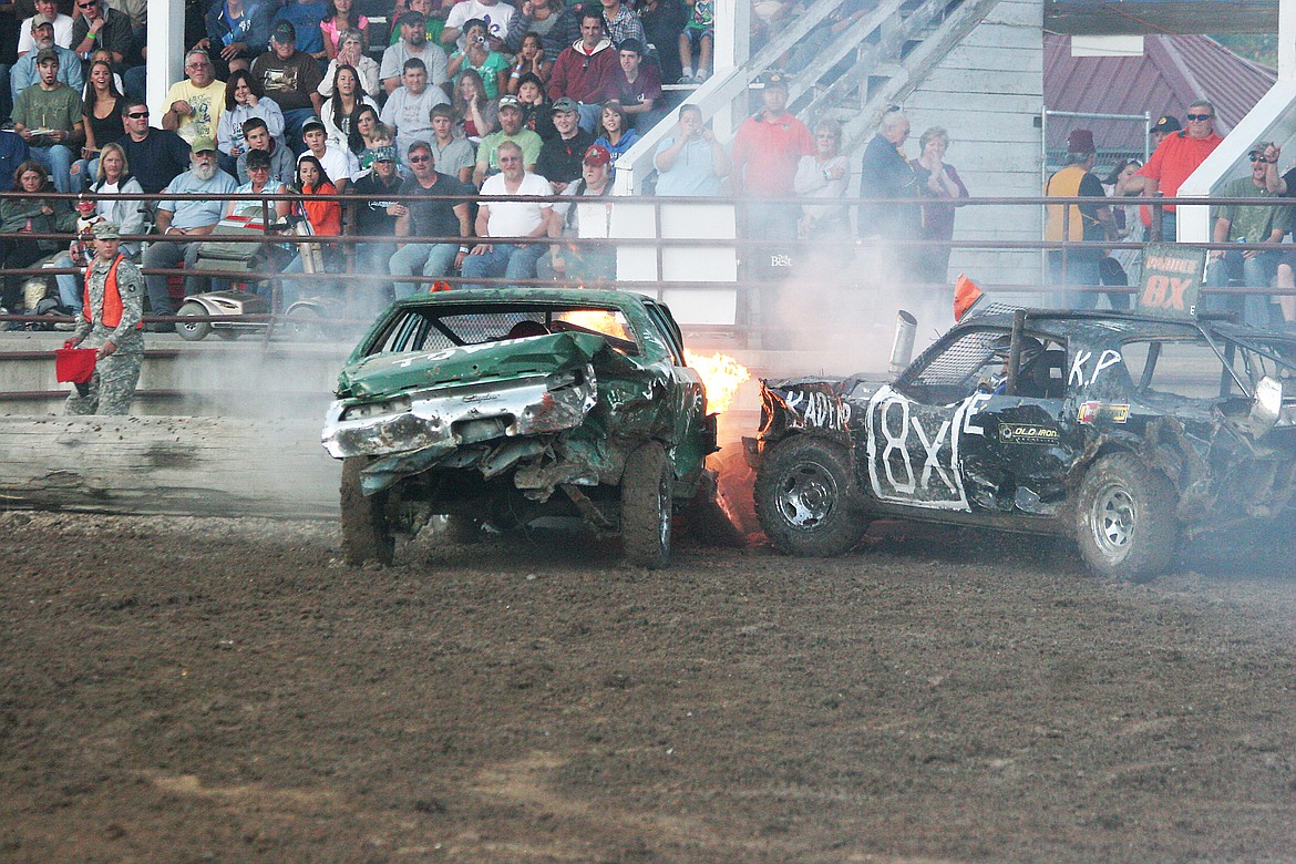 Demolition madness from years passed at the Sanders County Fair. (Valley Press file photo)