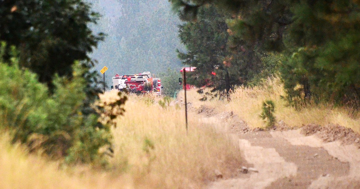 Crews on scene were able to keep the grass fire to under 1/4 acre. Photo Credit Erin Jusseaume Clark Fork Valley Press