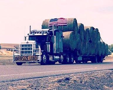 Courtesy Photo
Much needed hay en route to Montana ranchers.