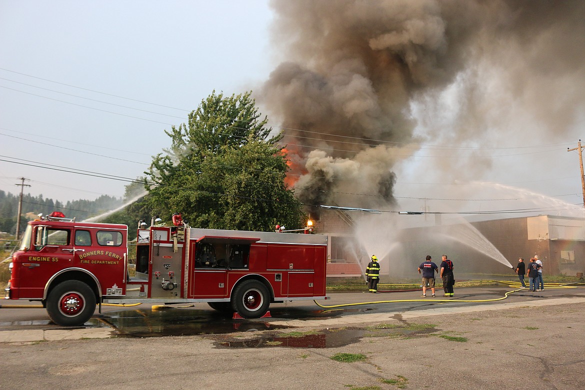 Photo by Mandi Bateman
The little pink house on Bonner Street gave it's life in order to train the firefighters to save others.