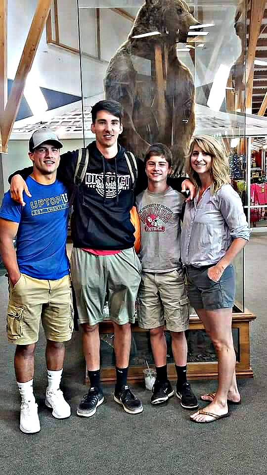 From left to right, Kane Lawson, Marco Degel, Kyle Lawson and Thomisina Lawson of Hot Springs. Degel was a part of the 2016/17 program. (Photo courtesy of Nancy Winebrenner)