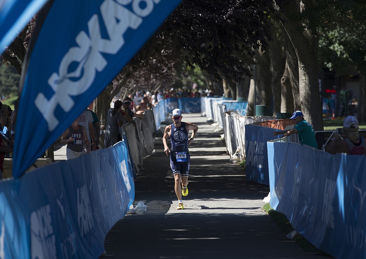 LOREN BENOIT/Press

Michael Van Skaik, of Bend, Ore. runs a portion of the North Idaho Centennial Trail during Ironman Coeur d&#146;Alene on Sunday.