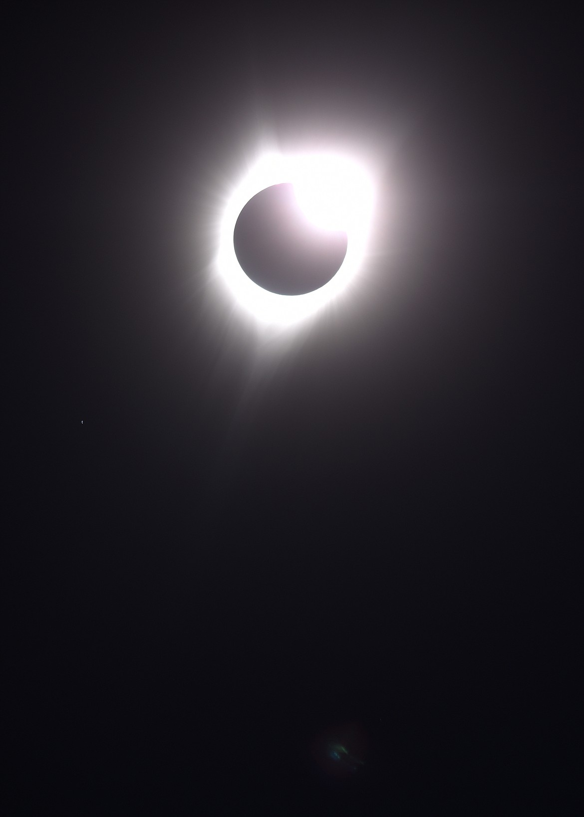 Roberts, Idaho witnessed 2m16s of totality on Monday, August 21.(Brenda Ahearn/Daily Inter Lake)