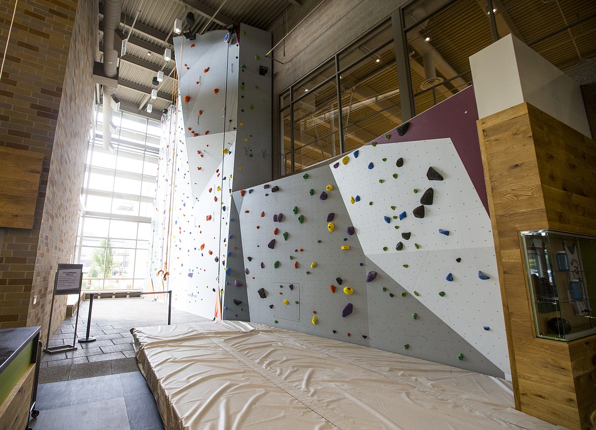 LOREN BENOIT/Press

The climbing wall at NIC&#146;s new Student Wellness and Recreation Center is open Monday through Thursday 3 p.m. to 10 p.m., and Friday from 3 p.m. to 8 p.m. Weekend times include Saturday and Sunday from 4 p.m. to 8 p.m.