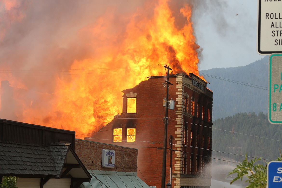 The blaze was too much. 
Flames at one point stretched to almost 1,000 feet in the air.