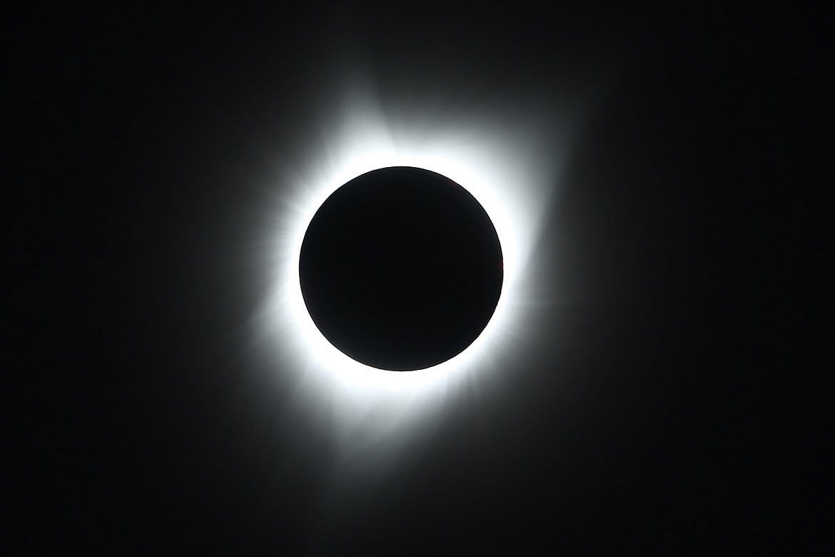 (Photo courtesy JASON DUCHOW PHOTOGRAPHY)
Jason Duchow took this phtograph of the sun and moon during totality of the solar eclipse on Monday during a trip Victor, Idaho.