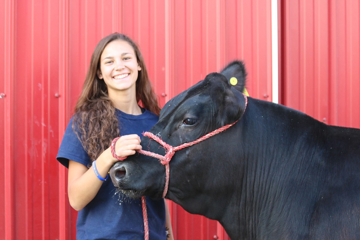 Photo by Mandi Bateman
Sydney Nelson with her cow. Soon it will start all over with a new calf.