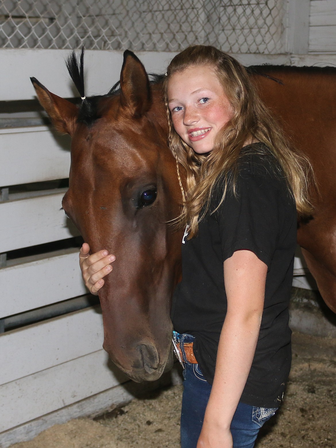 Photo by Mandi Bateman
Shaylynn Richards with her patriotic horse, America.