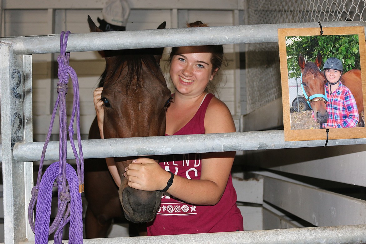 Photo by Mandi Bateman
Adriana Olbekson and her ex-racehorse Thoroughbred mare, Destiny's Desire.