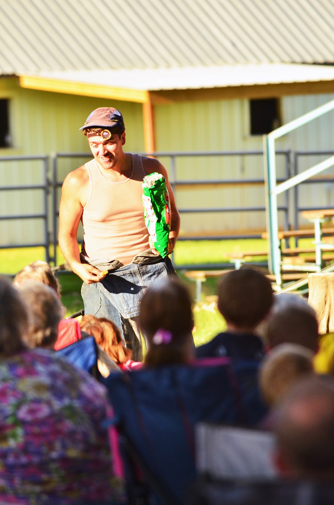 &#147;What&#146;s done cannot be undone,&#148; but the actor did indeed return the chips after sampling a few during his dialog. (Erin Jusseaume/Clark Fork Valley Press)