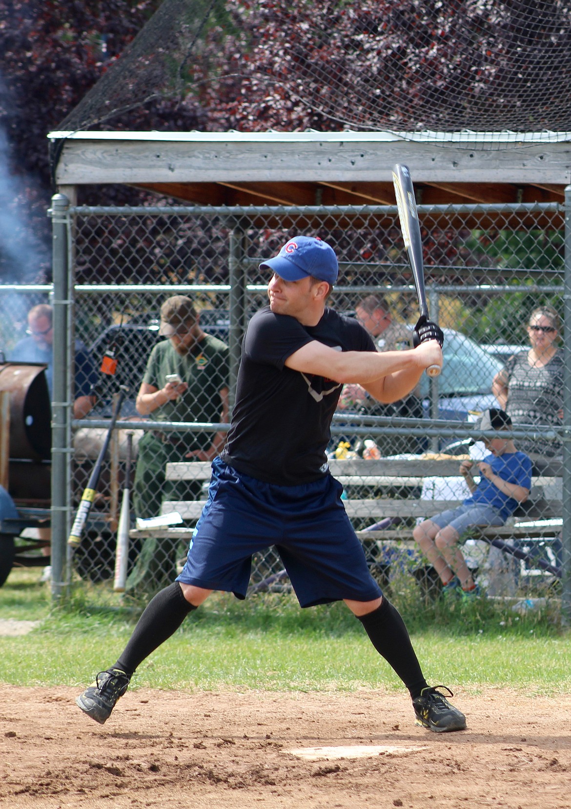 KPD Officer Jake Johnson up at bat for law enforcement.