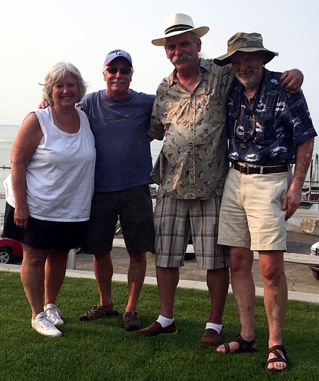 Courtesy photo - Pictured from left are Cindy LeFluer, former Region #5 Fish Program Manager, John Whalen, former Region #1 Fish Program Manager, Jeff Korth, retiring Region #2 Fish Program Manager, and John Easterbrooks, current Region #3 Fish Program Manager.