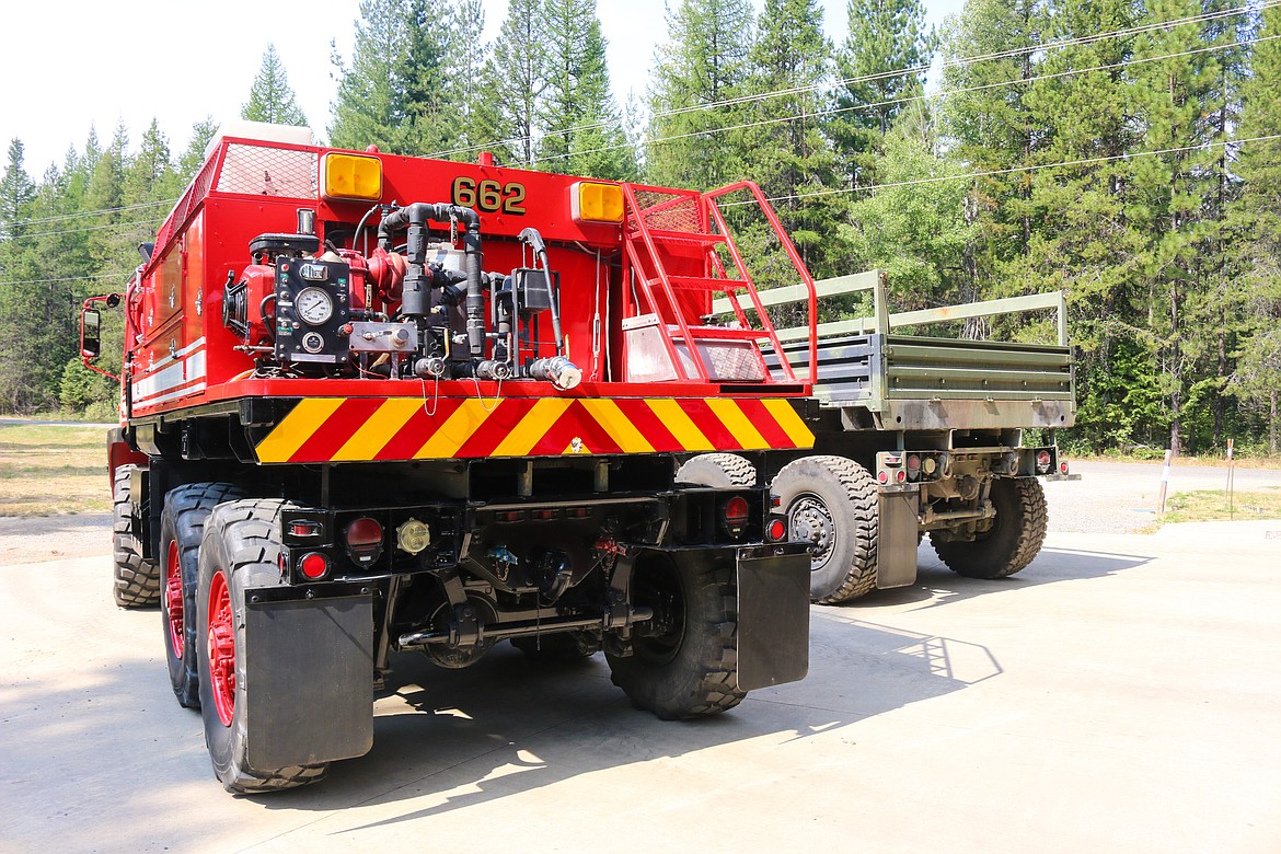 Photo by Mandi Bateman
The completed truck sports a Type 4 Forest Service slip in assembly on the back that contains the pump, boxes and tank.