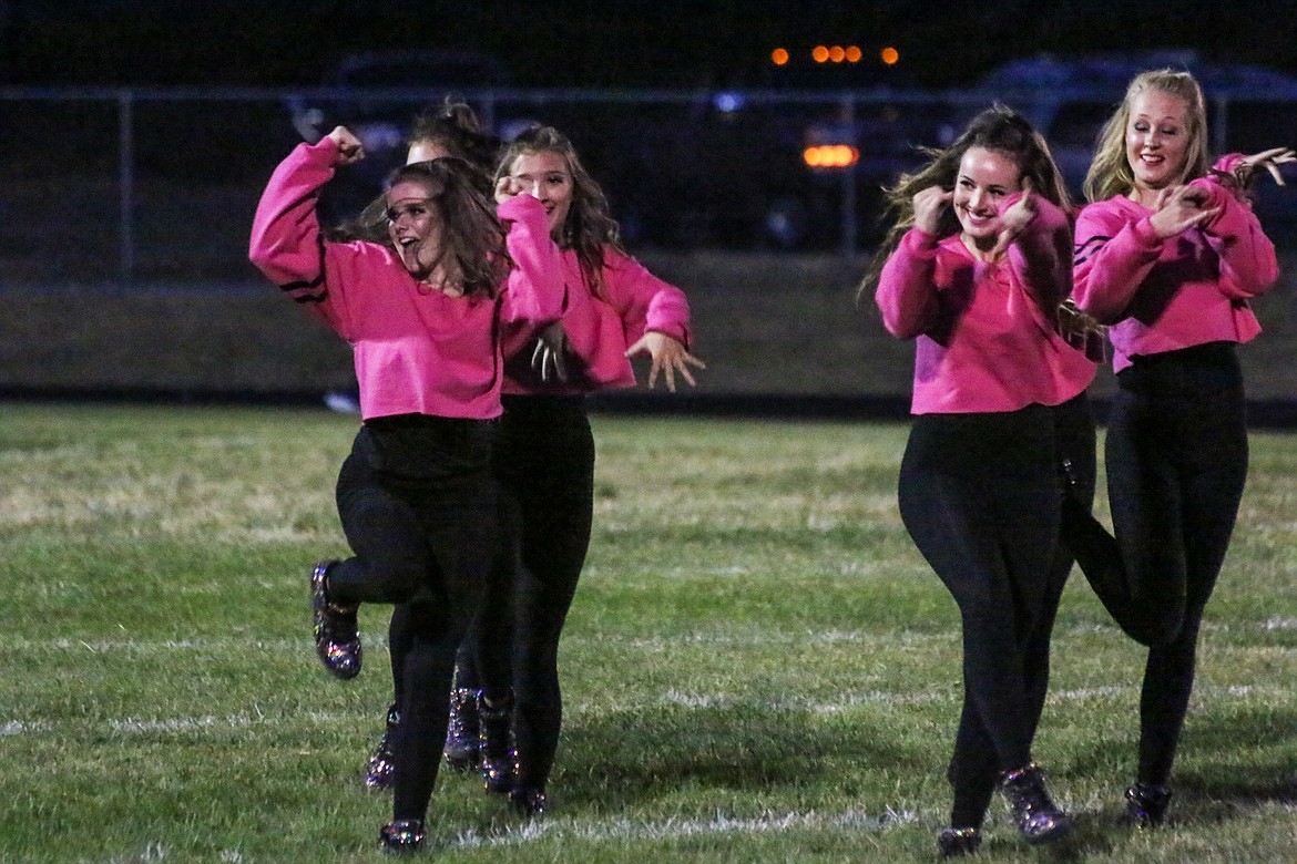 Photo by Mandi Bateman
The Badgerettes Dance Team got the crowd going with their performance at the Friday night football game.