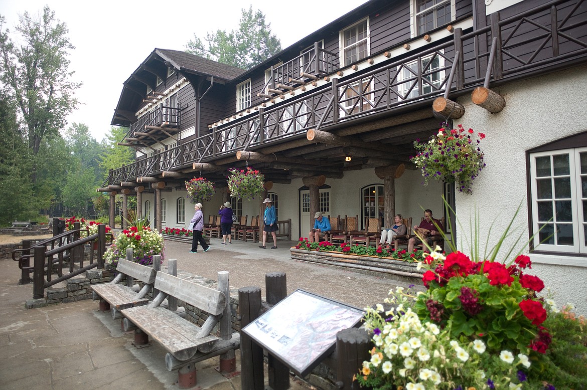 People were still milling about the Lake McDonald Lodge Wednesday morning, as smoke from the Sprague Fire and a shower turned skies gray. Many we spoke to weren&#146;t actually guests, but were waiting to take a boat tour on the DeSmet.