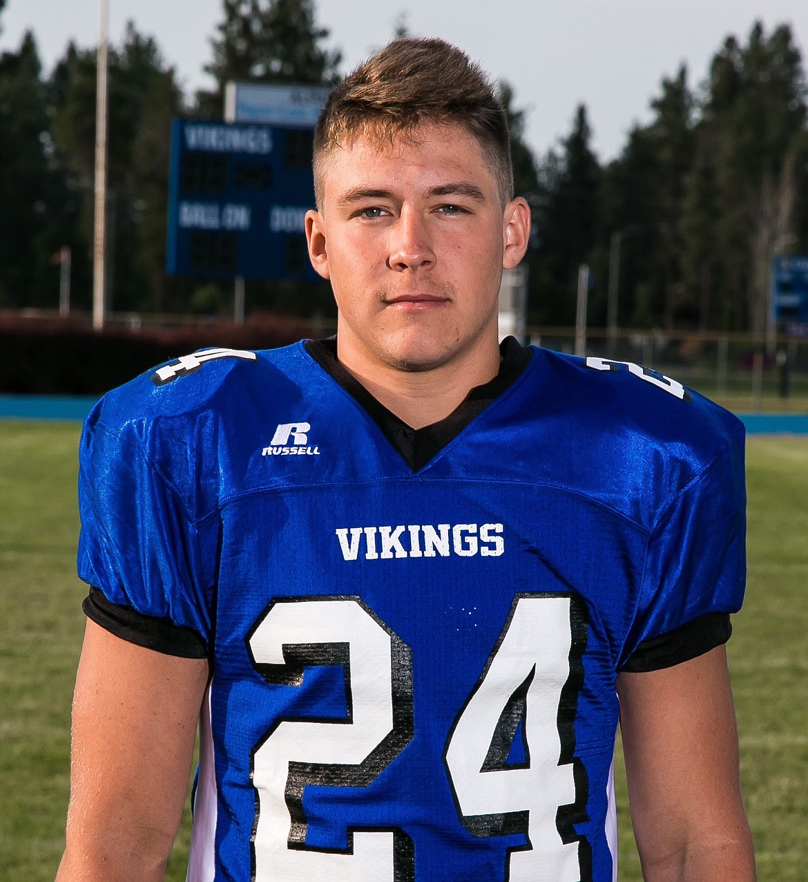 Courtesy photo
Coeur d&#146;Alene High junior linebacker Garrett Hagel was selected as Nosworthy&#146;s Hall of Fame Defensive Player of the Week. Hagel had 6 solo tackles, 2 tackles for loss and an interception in the Vikings&#146; 29-27 win over Central Valley on Friday.